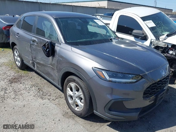 2024 Honda HR-V LX with VIN 3CZRZ1H37RM734401, listed as a IAAI auction lot 41663041 with NaN miles. Bid and sale history available at carsss.com. Image 1.