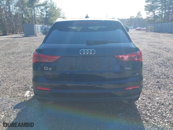 2022 Audi Q3 S line Premium Plus with VIN WA1EECF34N1048557, listed as a IAAI auction lot 41758015 with 38,234 mi miles. Bid and sale history available at carsss.com. Image 16.