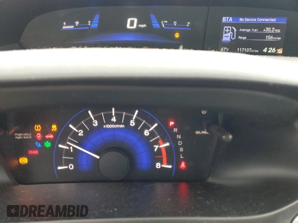 2014 Honda Civic Sedan EX with VIN 19XFB2F86EE211067, listed as a Copart auction lot 52796235 with 117,107 mi miles and Salvage Title. Bid and sale history available at carsss.com. Image 9.
