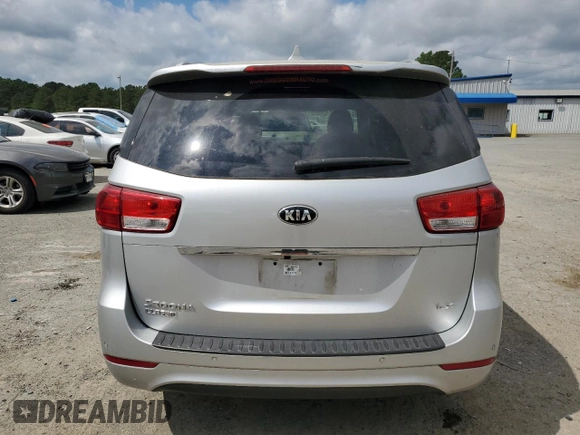 2018 Kia Sedona LX with VIN KNDMB5C17J6403033, listed as a Copart auction lot 53404425 with 52,872 mi miles and Salvage Title. Bid and sale history available at carsss.com. Image 6.