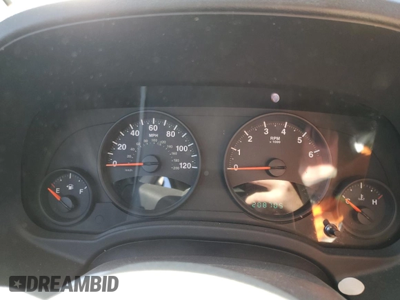 2012 Jeep Compass Sport with VIN 1C4NJCBB2CD631834, listed as a Copart auction lot 82886354 with 208,705 mi miles and Salvage Title. Bid and sale history available at carsss.com. Image 9.