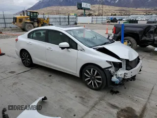 2015 Honda Civic Sedan EX-L with VIN 19XFB2F97FE262622, listed as a Copart auction lot 43584155 with 76,961 mi miles and Salvage Title. Bid and sale history available at carsss.com. Image 4.