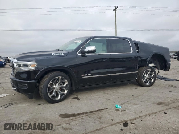 2024 Ram 1500 Limited with VIN 1C6SRFHT0RN171404, listed as a Copart auction lot 77973754 with 710 mi miles and Salvage title. Bid and sale history available at DreamBid. Image 1.