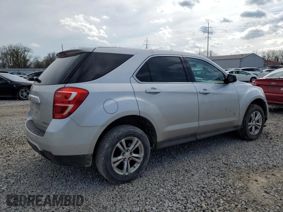 2016 Chevrolet Equinox LS with VIN 2GNALBEK3G1187127, listed as a Copart auction lot 52237385 with 132,992 mi miles and Salvage Title. Bid and sale history available at carsss.com. Image 3.