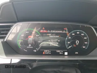 2019 Audi e-tron Prestige with VIN WA1VABGE2KB019280, listed as a Copart auction lot 53157365 with 53,912 mi miles and Salvage title. Bid and sale history available at DreamBid. Image 9.