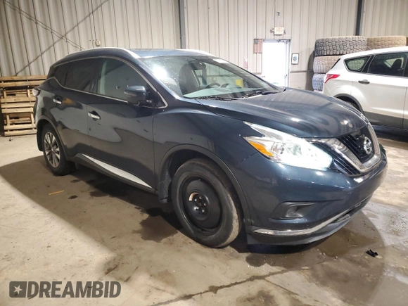 2017 Nissan Murano SL with VIN 5N1AZ2MH7HN125383, listed as a Copart auction lot 49616795 with 99,018 mi miles and Salvage Title. Bid and sale history available at carsss.com. Image 4.