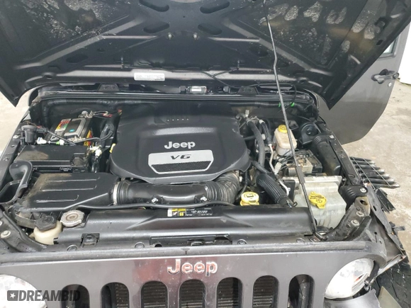 2018 Jeep Wrangler JK Unlimited Sport S with VIN 1C4HJWDG9JL927864, listed as a Copart auction lot 49345095 with 107,087 mi miles and Salvage Title. Bid and sale history available at carsss.com. Image 12.
