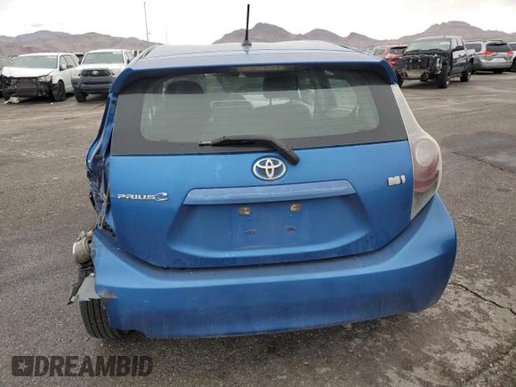 2012 Toyota Prius One with VIN JTDKDTB37C1003014, listed as a Copart auction lot 48722525 with 197,891 mi miles and Salvage Title. Bid and sale history available at carsss.com. Image 6.