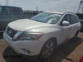 2015 Nissan Pathfinder S with VIN 5N1AR2MN4FC723834, listed as a Copart auction lot 63575975 with 119,418 mi miles and Salvage title. Bid and sale history available at DreamBid. Image 1.