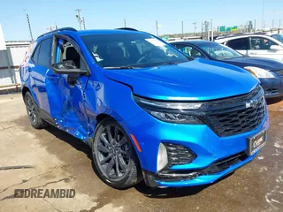 2024 Chevrolet Equinox RS z VIN 3GNAXMEG8RS221288, wystawiony jako IAAI lot #41976989 z przebiegiem 30 223 mil mil oraz . Historia ofert i sprzedaży dostępna na DreamBid. Obrazek 1.