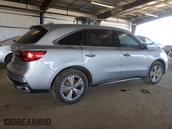 2020 Acura MDX with VIN 5J8YD4H39LL048663, listed as a Copart auction lot 47036155 with 0 mi miles and Salvage Title. Bid and sale history available at carsss.com. Image 3.