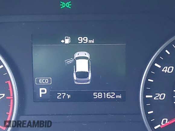 2019 Kia Stinger with VIN KNAE15LA2K6046124, listed as a IAAI auction lot 41348793 with 58,162 mi miles. Bid and sale history available at carsss.com. Image 16.