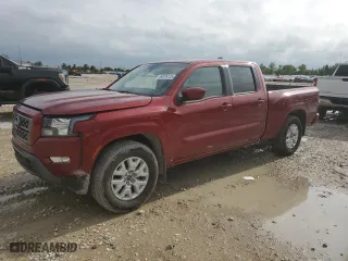 2024 Nissan Frontier SV with VIN 1N6ED1FJ0RN617797, listed as a Copart auction lot 54576125 with 9,183 mi miles and Salvage Title. Bid and sale history available at carsss.com. Image 1.