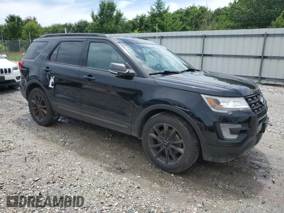 2017 Ford Explorer XLT with VIN 1FM5K8D84HGB50013, listed as a Copart auction lot 61063485 with 85,924 mi miles and Salvage title. Bid and sale history available at DreamBid. Image 4.