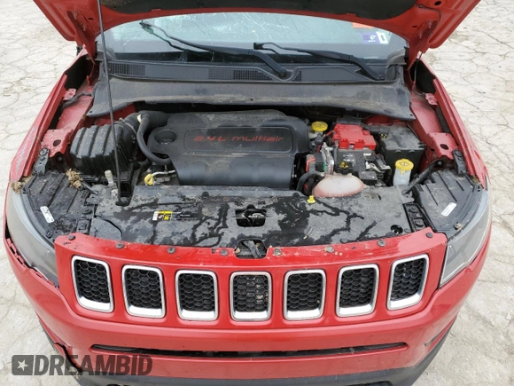 2019 Jeep Compass Sport with VIN 3C4NJDAB6KT827629, listed as a Copart auction lot 52756685 with 44,882 mi miles and Salvage title. Bid and sale history available at DreamBid. Image 13.