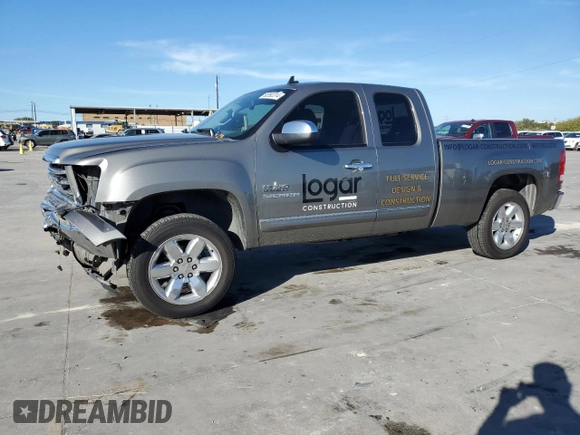 2012 GMC Sierra 1500 SLE with VIN 1GTR1VE01CZ352000, listed as a Copart auction lot 82092314 with 212,493 mi miles and Salvage title. Bid and sale history available at DreamBid. Image 1.
