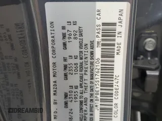 2025 Mazda 3 Premium Plus z VIN JM1BPBEY5S1762106, wystawiony jako Copart lot #51500675 z przebiegiem 2 770 mil mil oraz Szkoda całkowita • Salvage title. Historia ofert i sprzedaży dostępna na DreamBid. Obrazek 14.