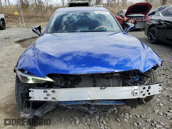 2025 Lexus IS with VIN JTHBZ1B2XS5083105, listed as a Copart auction lot 53429335 with 724 mi miles and Salvage Title. Bid and sale history available at carsss.com. Image 5.