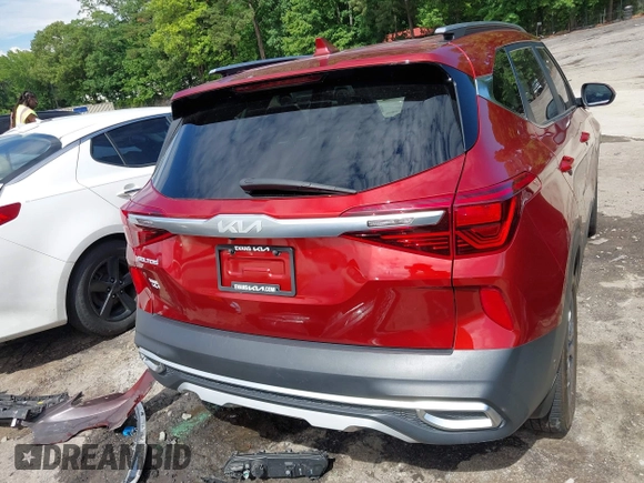 2023 Kia Seltos S with VIN KNDEU2AA1P7432837, listed as a IAAI auction lot 42213801 with 34,820 mi miles and . Bid and sale history available at DreamBid. Image 17.
