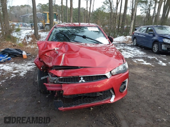 2016 Mitsubishi Lancer SE with VIN JA32V2FW7GU004159, listed as a IAAI auction lot 41401386 with 100,536 mi miles. Bid and sale history available at carsss.com. Image 6.