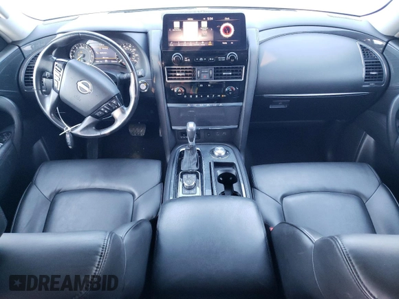 2021 Nissan Armada SV z VIN JN8AY2AD5M9661586, wystawiony jako Copart lot #45348615 z przebiegiem 73 381 mil mil oraz Szkoda całkowita • Salvage title. Historia ofert i sprzedaży dostępna na DreamBid. Obrazek 8.
