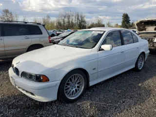 2002 BMW 5 Series 525iA with VIN WBADT43412GY44358, listed as a Copart auction lot 50822295 with 0 mi miles and Salvage Title. Bid and sale history available at carsss.com. Image 1.
