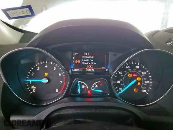 2018 Ford Escape S with VIN 1FMCU0F79JUA54327, listed as a Copart auction lot 58419695 with 48,995 mi miles and Salvage title. Bid and sale history available at DreamBid. Image 9.