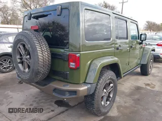 2016 Jeep Wrangler Unlimited Sahara with VIN 1C4BJWEGXGL249638, listed as a IAAI auction lot 41090024 with 98,345 mi miles and . Bid and sale history available at DreamBid. Image 4.