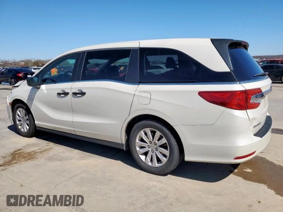2018 Honda Odyssey LX with VIN 5FNRL6H2XJB101475, listed as a Copart auction lot 47706735 with 91,659 mi miles and Salvage Title. Bid and sale history available at carsss.com. Image 2.