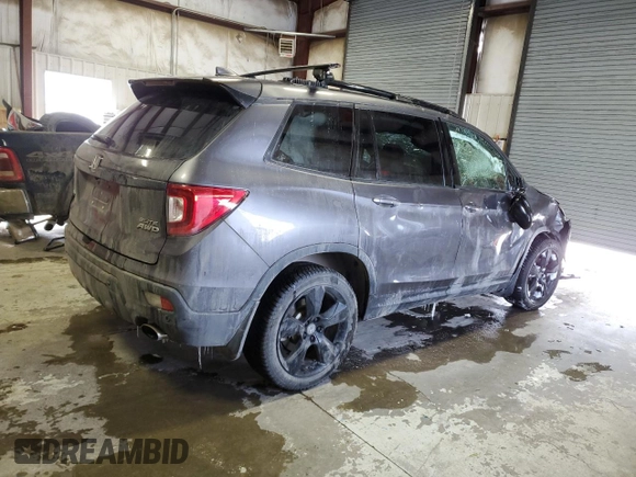 2021 Honda Passport Elite z VIN 5FNYF8H05MB021597, wystawiony jako Copart lot #44463515 z przebiegiem Nie podano mil oraz Szkoda całkowita • Salvage title. Historia ofert i sprzedaży dostępna na DreamBid. Obrazek 3.