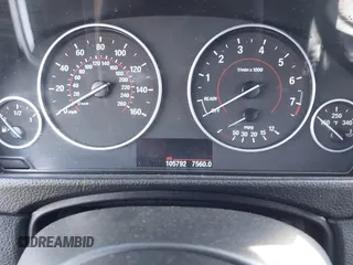 2014 BMW 3 Series 328i with VIN WBA3A5C55EP647035, listed as a IAAI auction lot 41480711 with 105,792 mi miles. Bid and sale history available at carsss.com. Image 7.