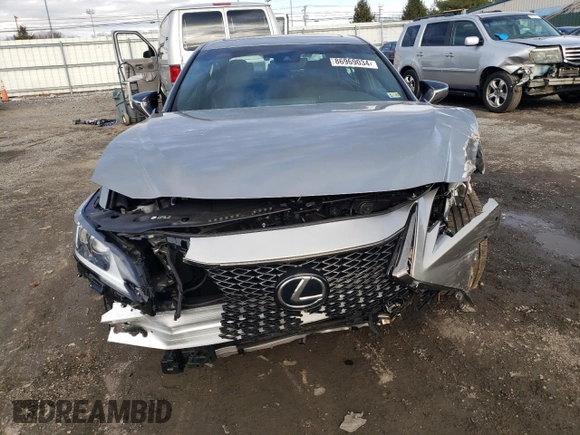 2021 Lexus ES with VIN 58AGZ1B10MU099163, listed as a Copart auction lot 86969034 with 12,612 mi miles and Salvage Title. Bid and sale history available at carsss.com. Image 5.
