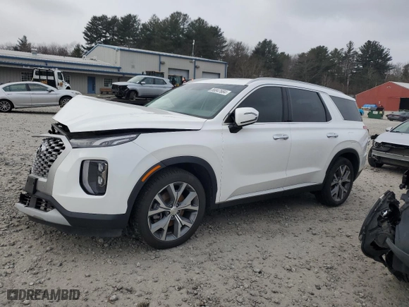 2022 Hyundai Palisade SEL with VIN KM8R3DHEXNU349913, listed as a Copart auction lot 86847684 with 65,153 mi miles and Salvage Title. Bid and sale history available at carsss.com. Image 1.
