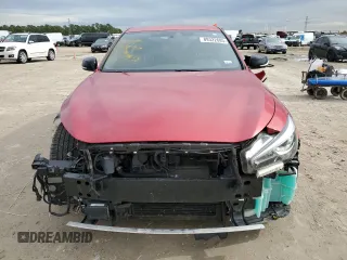 2020 Infiniti Q50 Red Sport 400 with VIN JN1FV7AP4LM630619, listed as a Copart auction lot 89322685 with 49,573 mi miles and Salvage title. Bid and sale history available at DreamBid. Image 5.