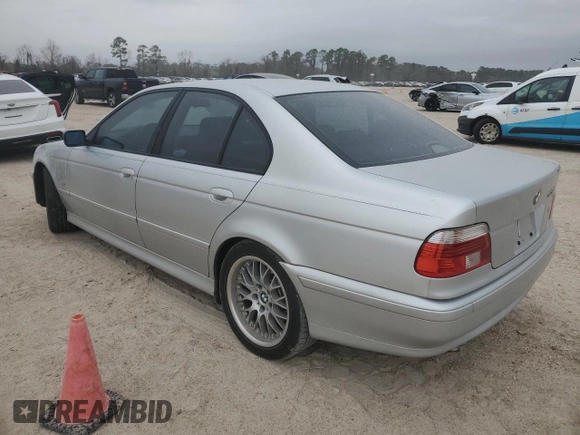2003 BMW 5 Series 530iA with VIN WBADT63493CK36947, listed as a Copart auction lot 45966845 with 0 mi miles and Salvage Title. Bid and sale history available at carsss.com. Image 2.