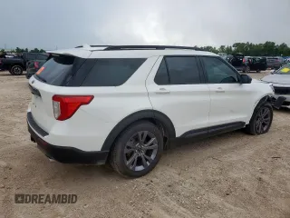 2023 Ford Explorer XLT with VIN 1FMSK7DH9PGA46662, listed as a Copart auction lot 59389215 with 27,382 mi miles and Salvage title. Bid and sale history available at DreamBid. Image 3.