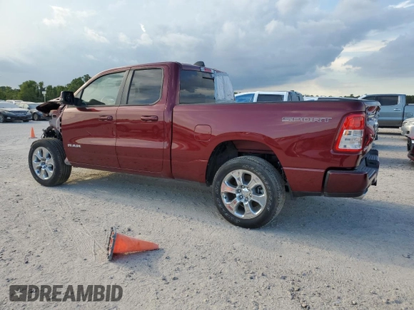 2023 Ram 1500 Big Horn with VIN 1C6SRFBT6PN635883, listed as a Copart auction lot 67903184 with 0 mi miles and Clean Title. Bid and sale history available at carsss.com. Image 2.