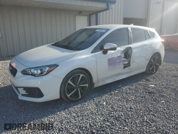 2020 Subaru Impreza Special Sports with VIN 4S3GTAL61L3725640, listed as a Copart auction lot 54536715 with 130,629 mi miles and Salvage title. Bid and sale history available at DreamBid. Image 1.