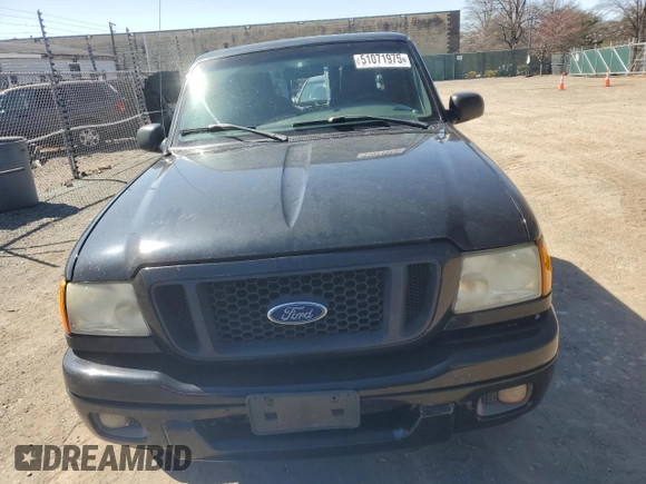 2004 Ford Ranger XL with VIN 1FTYR14U74PB22010, listed as a Copart auction lot 51071975 with 269,156 mi miles and Clean title. Bid and sale history available at DreamBid. Image 5.