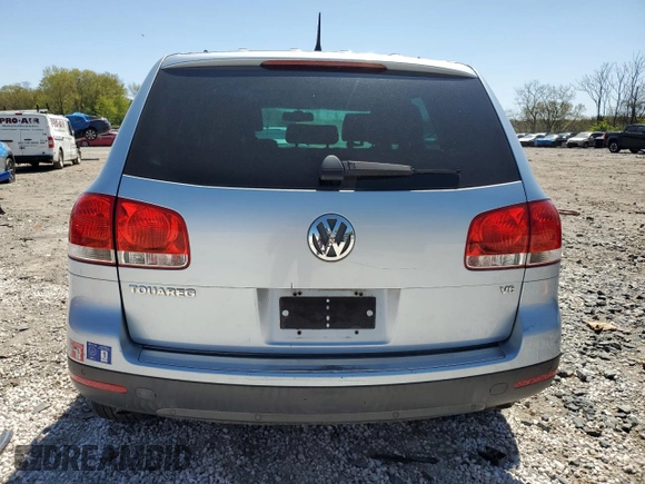 2006 Volkswagen Touareg 3.2L V6 with VIN WVGZG77L56D026456, listed as a Copart auction lot 53502675 with 168,446 mi miles and Clean Title. Bid and sale history available at DreamBid. Image 6.