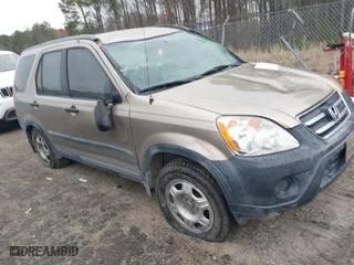 2005 Honda CR-V LX with VIN SHSRD68575U304619, listed as a IAAI auction lot 41764516 with 96,830 mi miles. Bid and sale history available at carsss.com. Image 1.