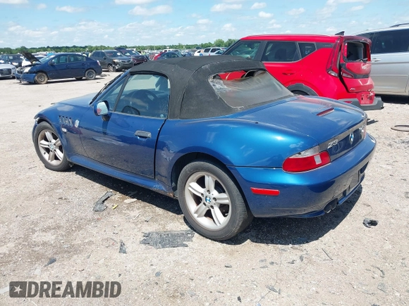 2000 BMW Z3 2.5 with VIN 4USCH9347YLF85613, listed as a IAAI auction lot 42194616 with 89,861 mi miles and . Bid and sale history available at DreamBid. Image 3.