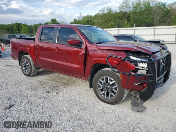2024 Nissan Frontier SL with VIN 1N6ED1EK4RN659447, listed as a Copart auction lot 53338105 with 4,895 mi miles and Salvage title. Bid and sale history available at DreamBid. Image 4.