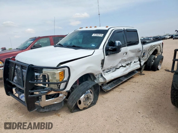 2017 Ford F-350 Lariat with VIN 1FT8W3DT8HEC08097, listed as a Copart auction lot 57352915 with 169,704 mi miles and Salvage title. Bid and sale history available at DreamBid. Image 1.