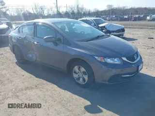 2014 Honda Civic LX z VIN 19XFB2F53EE081903, wystawiony jako IAAI lot #41491003 z przebiegiem 34 652 mil mil oraz . Historia ofert i sprzedaży dostępna na DreamBid. Obrazek 1.
