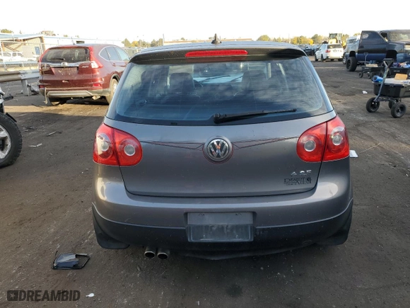 2007 Volkswagen Rabbit with VIN WVWDR91K27W087113, listed as a Copart auction lot 77580554 with 124,281 mi miles and Salvage Title. Bid and sale history available at carsss.com. Image 6.
