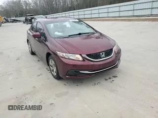 2015 Honda Civic LX with VIN 2HGFB2F50FH557161, listed as a Copart auction lot 46039215 with 133,232 mi miles and Salvage Title. Bid and sale history available at DreamBid. Image 13.