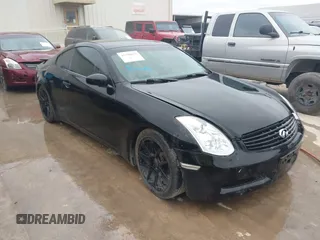 2003 Infiniti G35 Coupe w/Leather with VIN JNKCV54E83M206616, listed as a IAAI auction lot 41598675 with 205,942 mi miles. Bid and sale history available at carsss.com. Image 1.