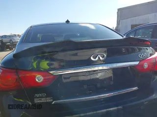 2015 Infiniti Q50 Premium with VIN JN1BV7AR8FM414650, listed as a IAAI auction lot 41332195 with 105,550 mi miles and . Bid and sale history available at DreamBid. Image 16.