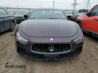 2015 Maserati Ghibli S Q4 with VIN ZAM57RTA1F1145377, listed as a Copart auction lot 43502375 with 58,046 mi miles and Salvage Title. Bid and sale history available at carsss.com. Image 5.